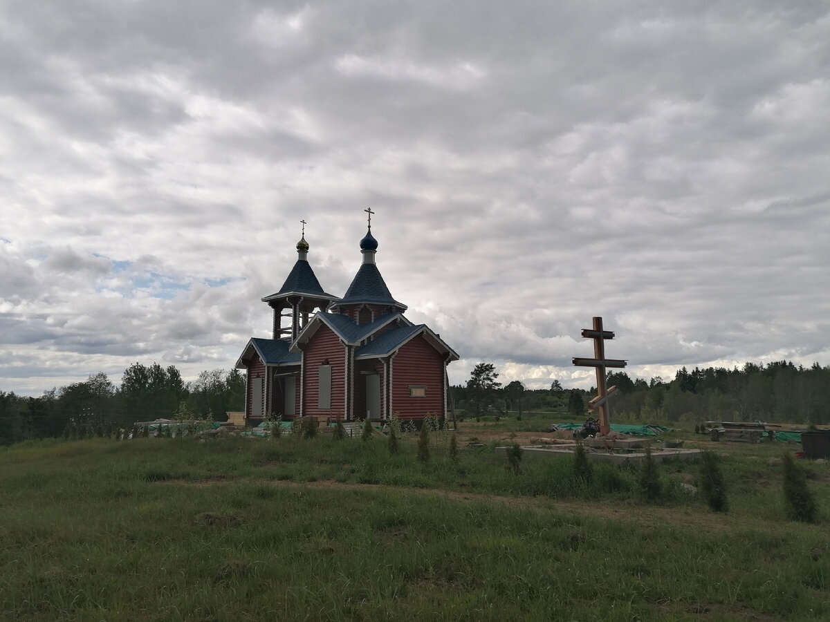 Урочище Ракитино. Строящаяся церковь Покрова Божьей Матери. фото В. Орлова. июнь 2023 г.