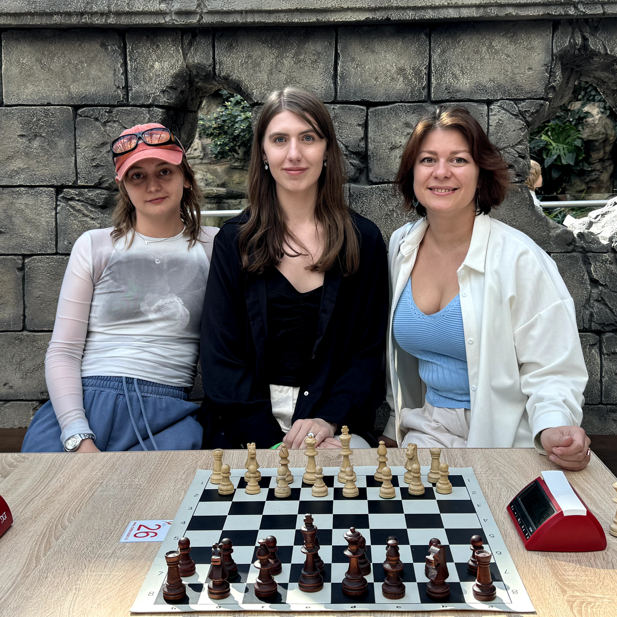 Алёна, я и Анастасия - общее фото сделали после турнира