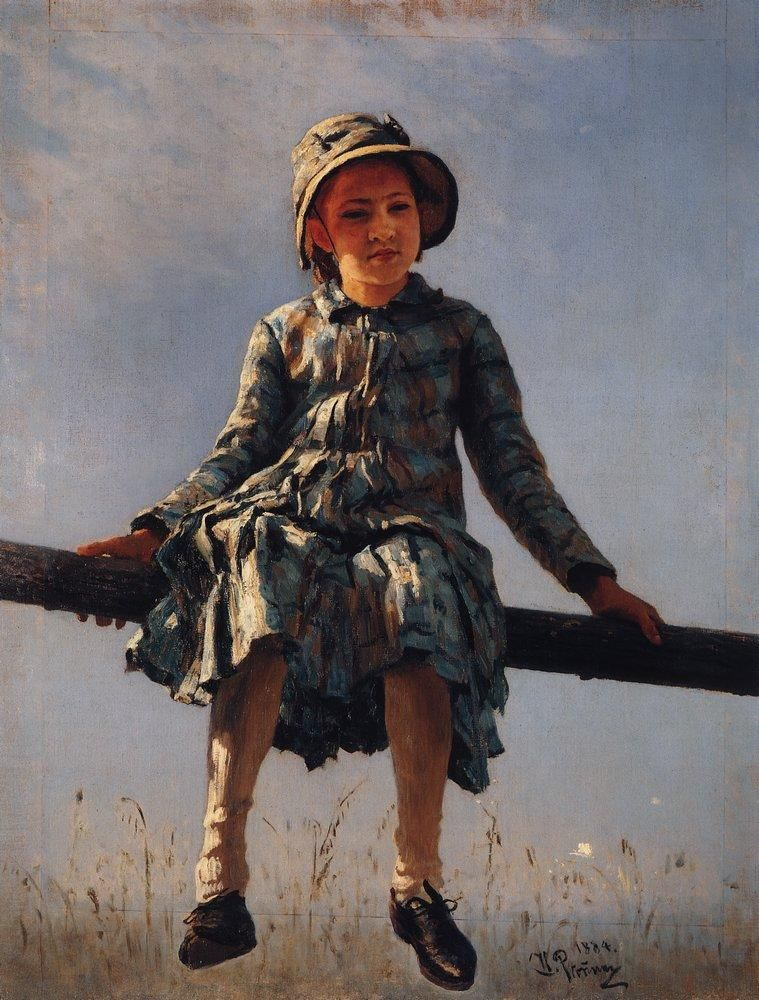 На картинке не она, конечно. Это дочь Репина Верочка
