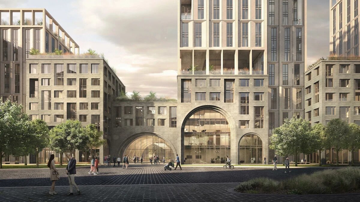 Внутренняя территория жилого квартала «Vesper Кутузовский» 