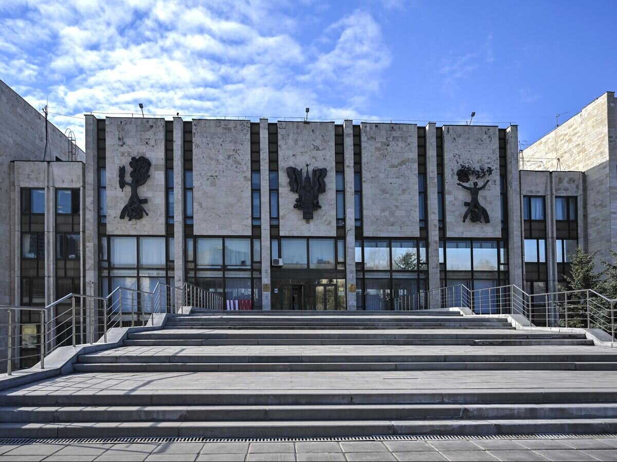    Здание Московского государственного института международных отношений Министерства иностранных дел Российской Федерации (МГИМО) в Москве© РИА Новости / Владимир Песня