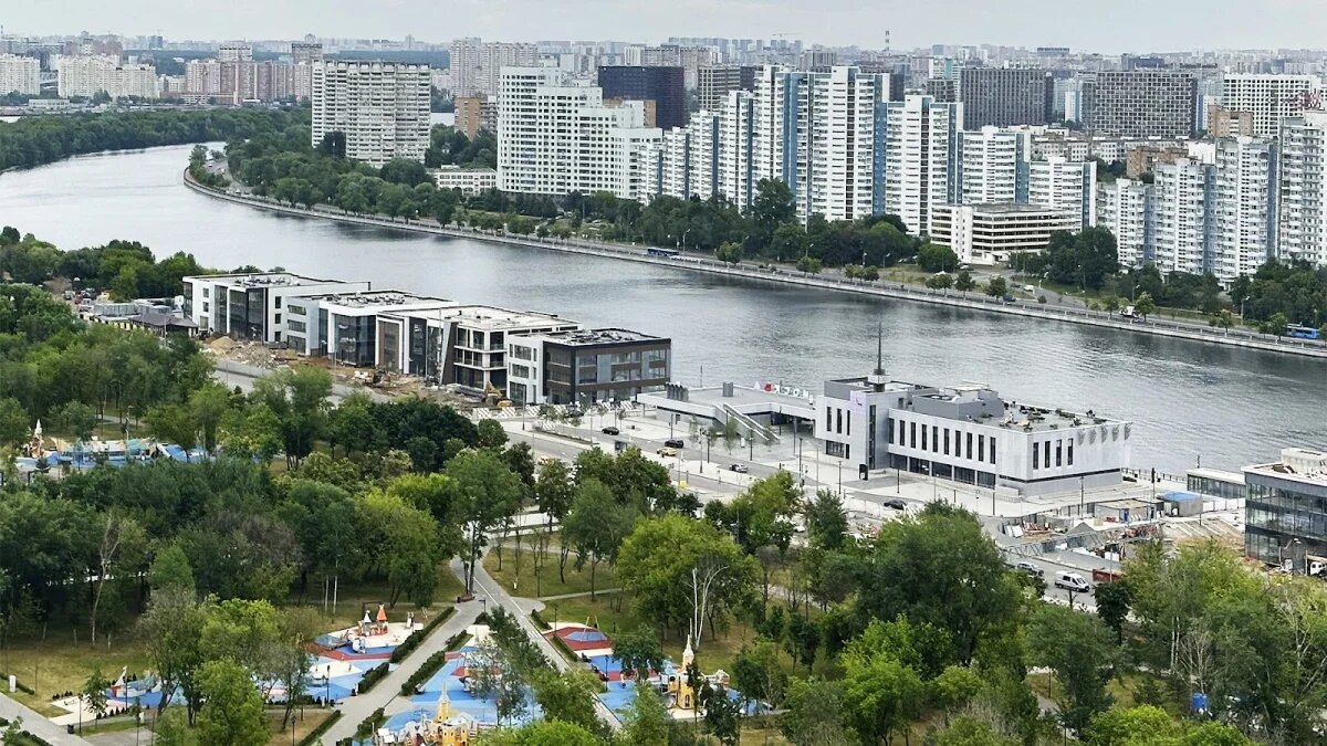 Панорама Нагатинского затона 