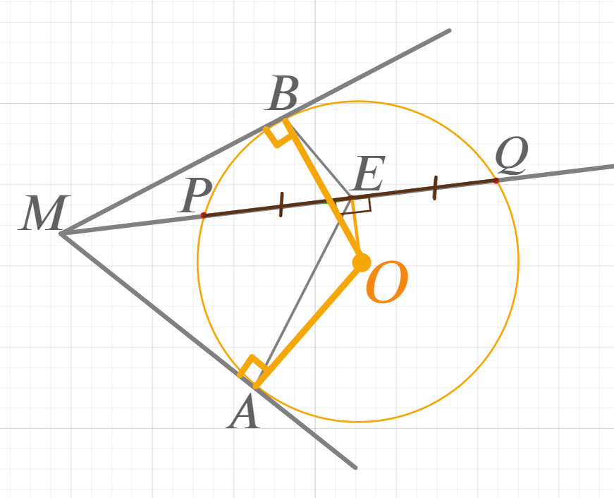 Пусть O - центр данной окружности