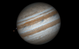 Юпитер в программе Stellarium