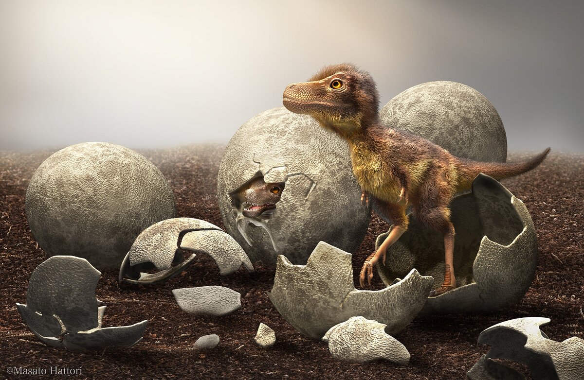 Малыши тираннозаврики.