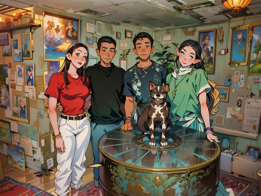 Фотография после прохождения первого квеста в обработке нейросети 