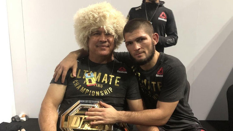    Хавьер Мендеси и Хабиб Нурмагомедов. Соцсети