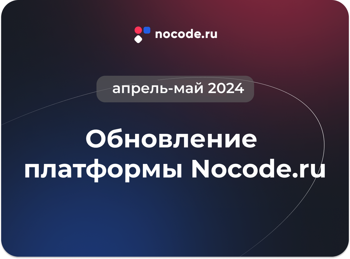 Дайджест обновлений Nocode.ru: читайте о новых возможностях платформы |  Nocode.ru | Дзен