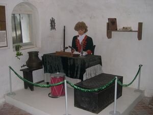 Фрагмент экспозиции «Из истории таможенной службы на Нижнем Дону во второй половине XVIII века. «Таможенный целовальник».