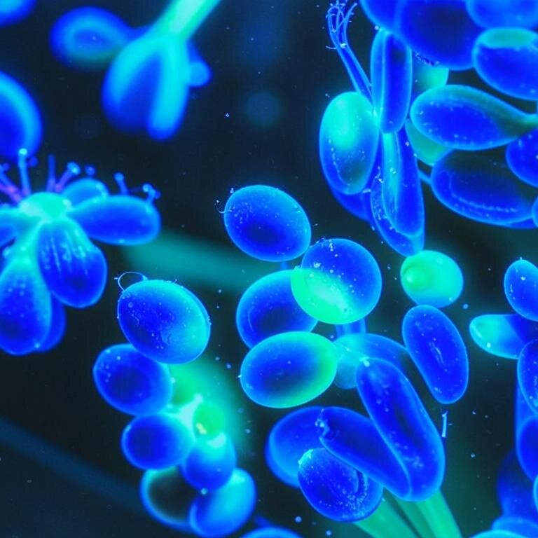 Динофлагелляты, живущие в океане, которые могут быть как растениями, так и животными