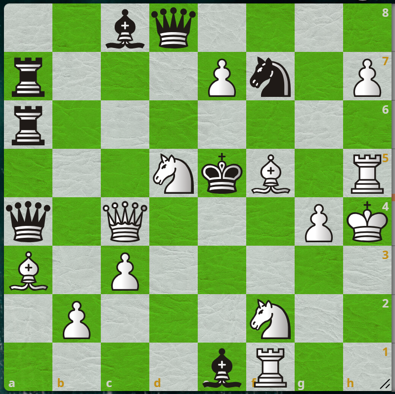 1. м1, ход белых