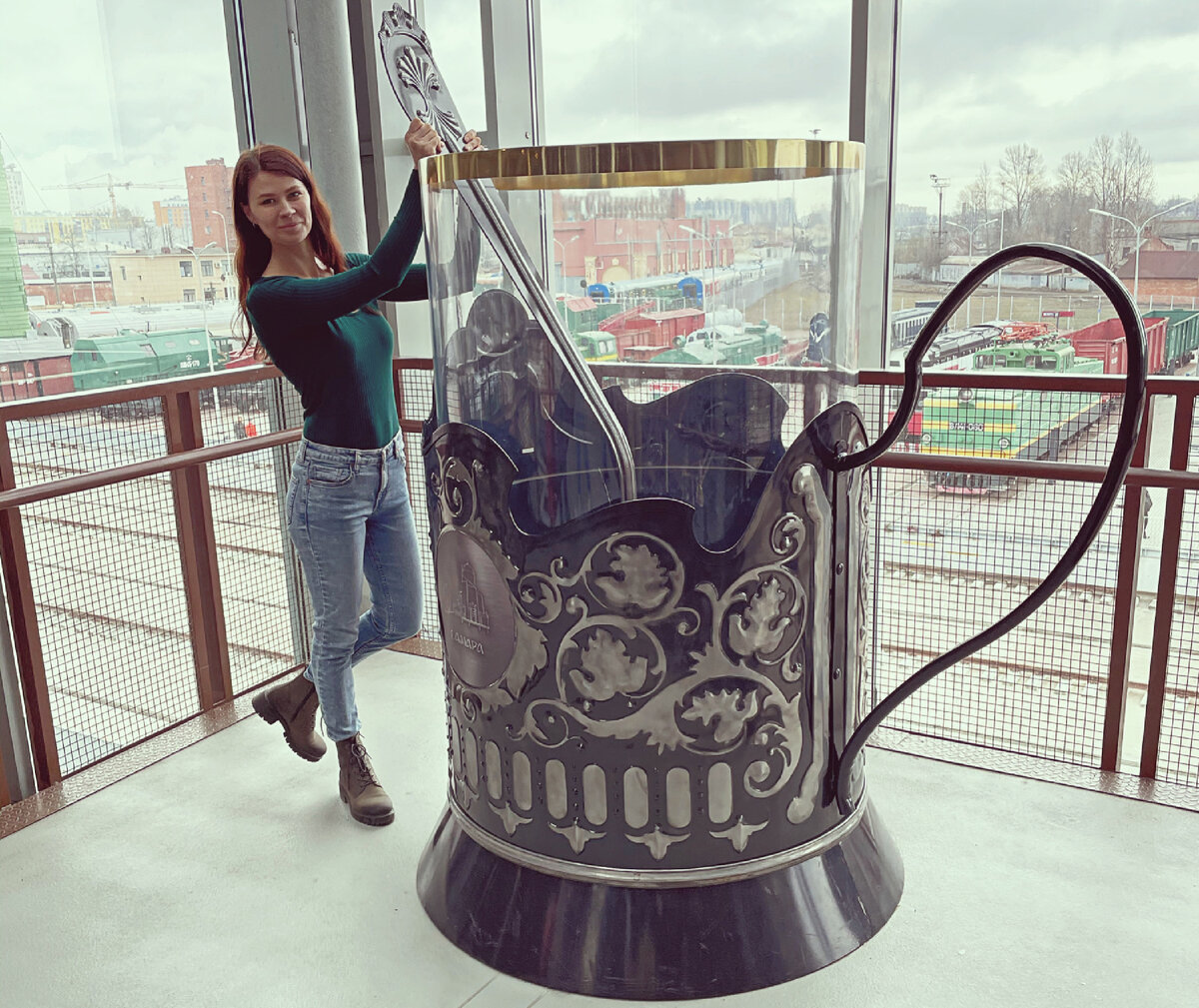 Кружка в музее железных дорог России