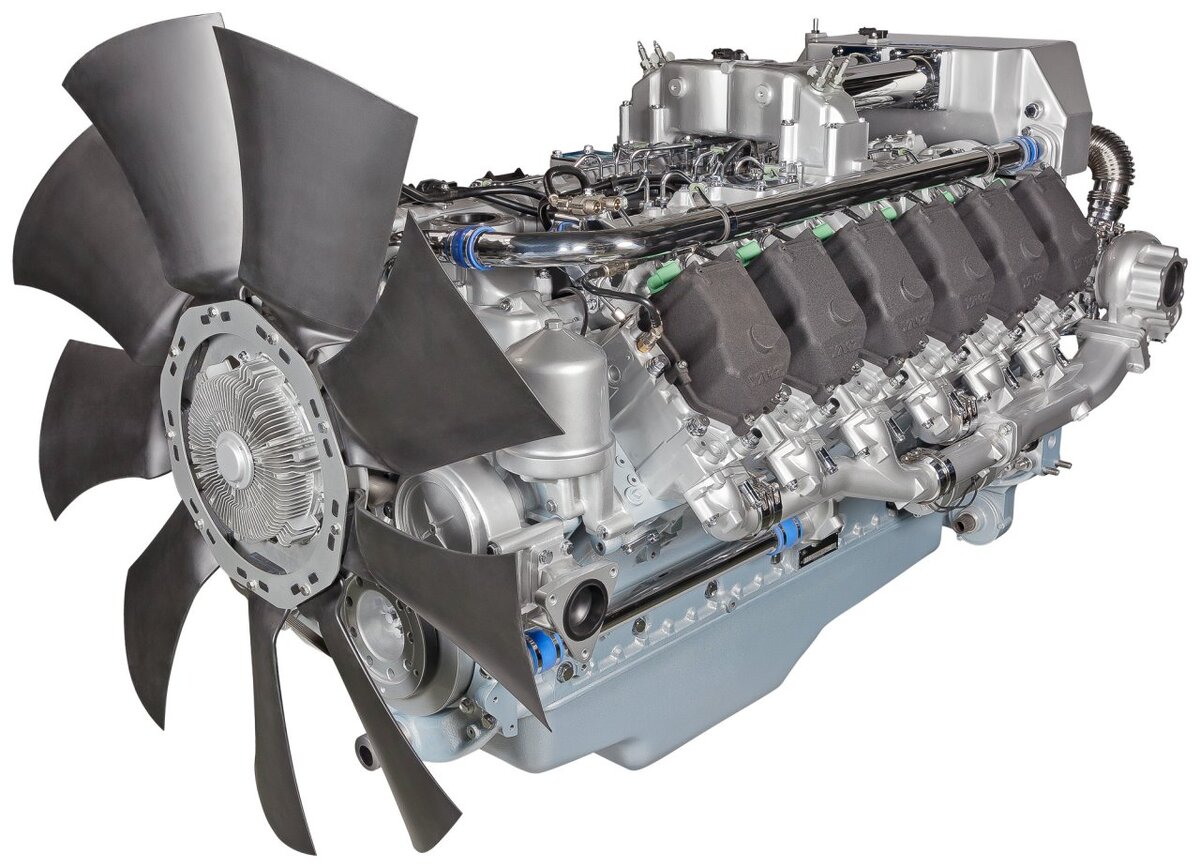     Дизельный двигатель повышенной мощности ЯМЗ-855