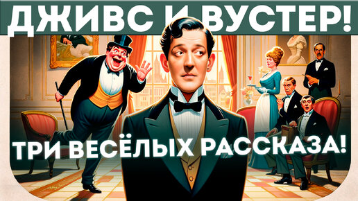 ДЖИВС И ВУСТЕР! Три весёлых рассказа | П.Г. Вудхаус | Читает Большешальский