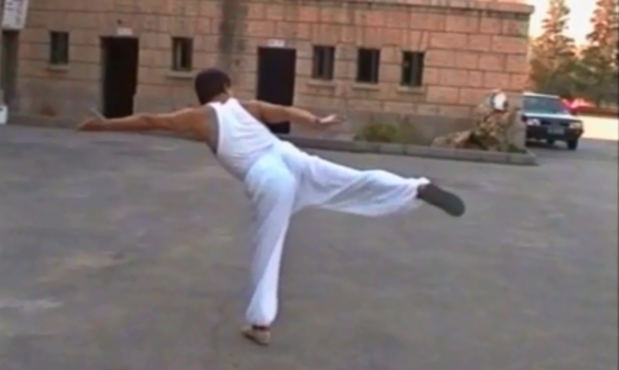 мастер багуа семьи Лян в четвёртом поколении Суй Юнцзян выполняет форму "Носорог"