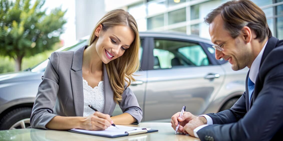 подписание договора купли-продажи автомобиля