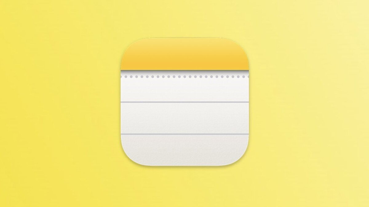   Логотип значка Заметки в iOS для смартфонов iPhone