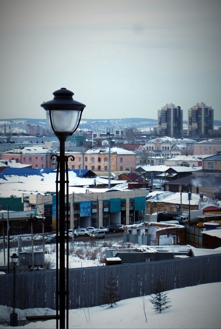 Вид на Иркутск с Иерусалимской горы