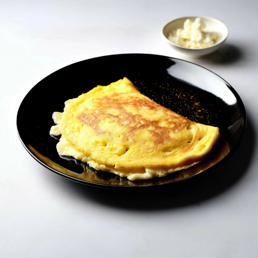 Творожный омлет. Вариант сервировки