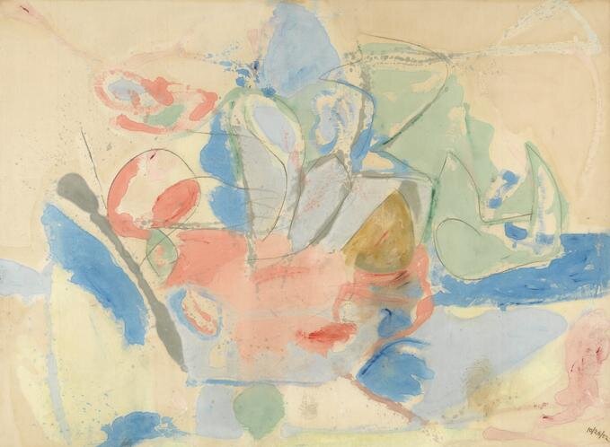Хелен Франкенталер, "Горы и море", 1952 год.