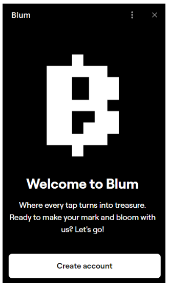 Blum - создание вашего аккаунта