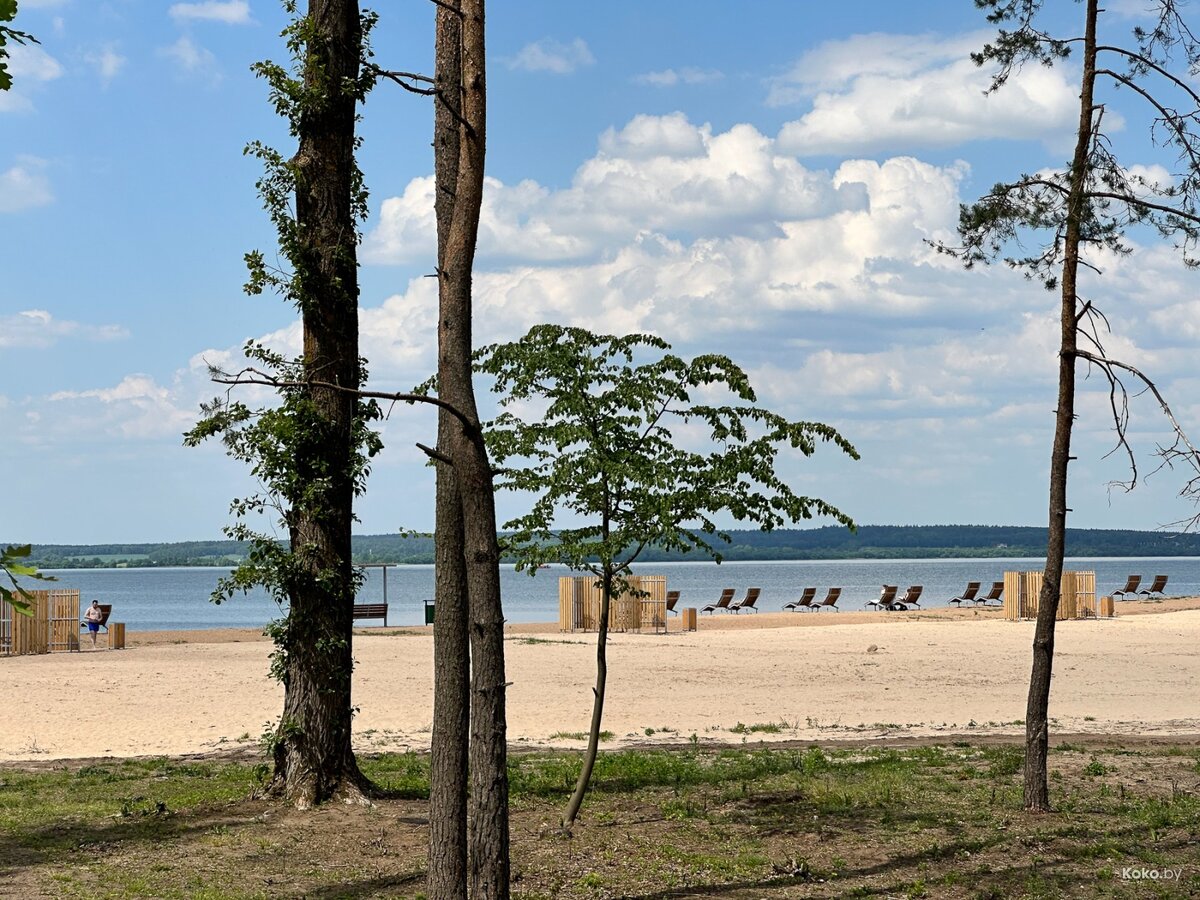 Пляж на минском море