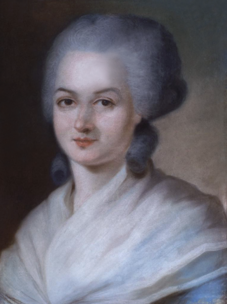  Портрет Олимпии де Гуж (7 мая 1748 г. – 3 ноября 1793 г.).