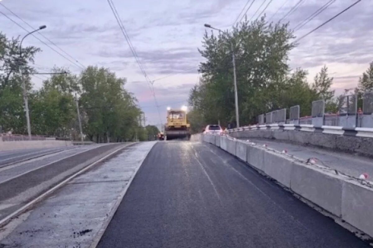    В Новосибирске ремонт путепровода на улице Трикотажной завершен на 65%