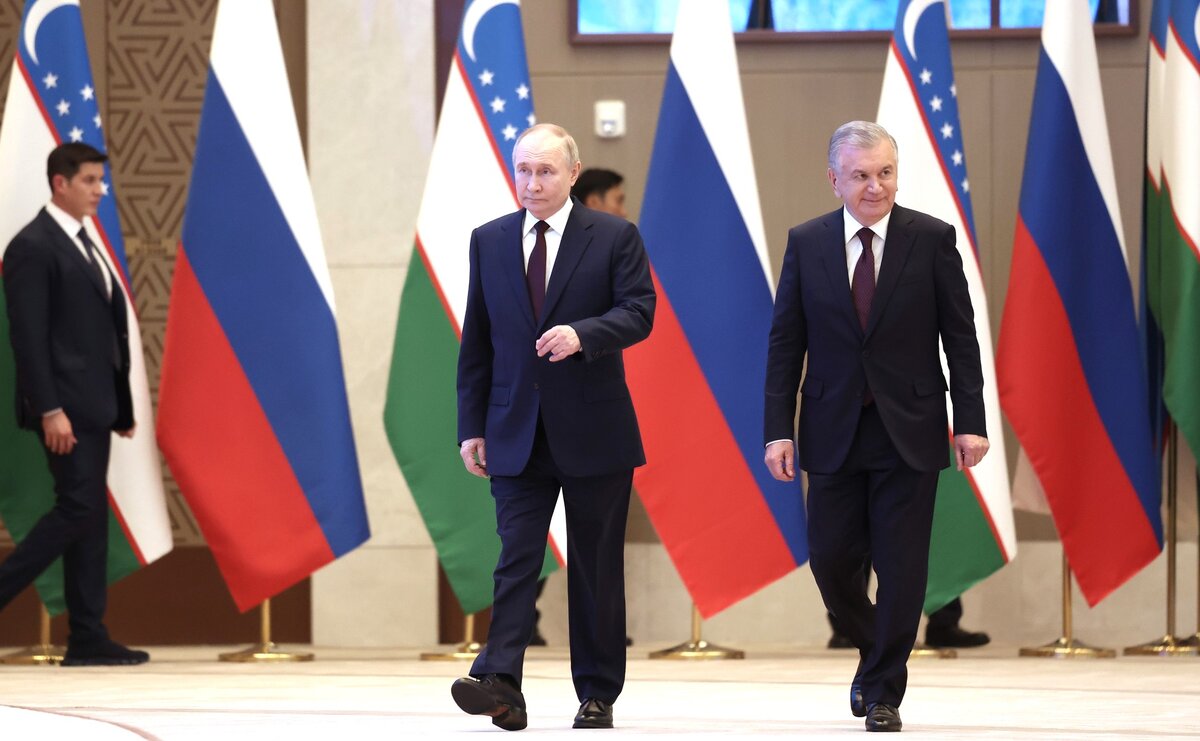 Государственный визит президента России в Узбекистан. Источник фото: http://kremlin.ru/events/president/news/74126/photos/76494
