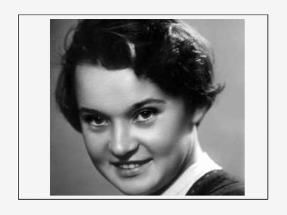 Юная Людмила Гурченко первокурсница.