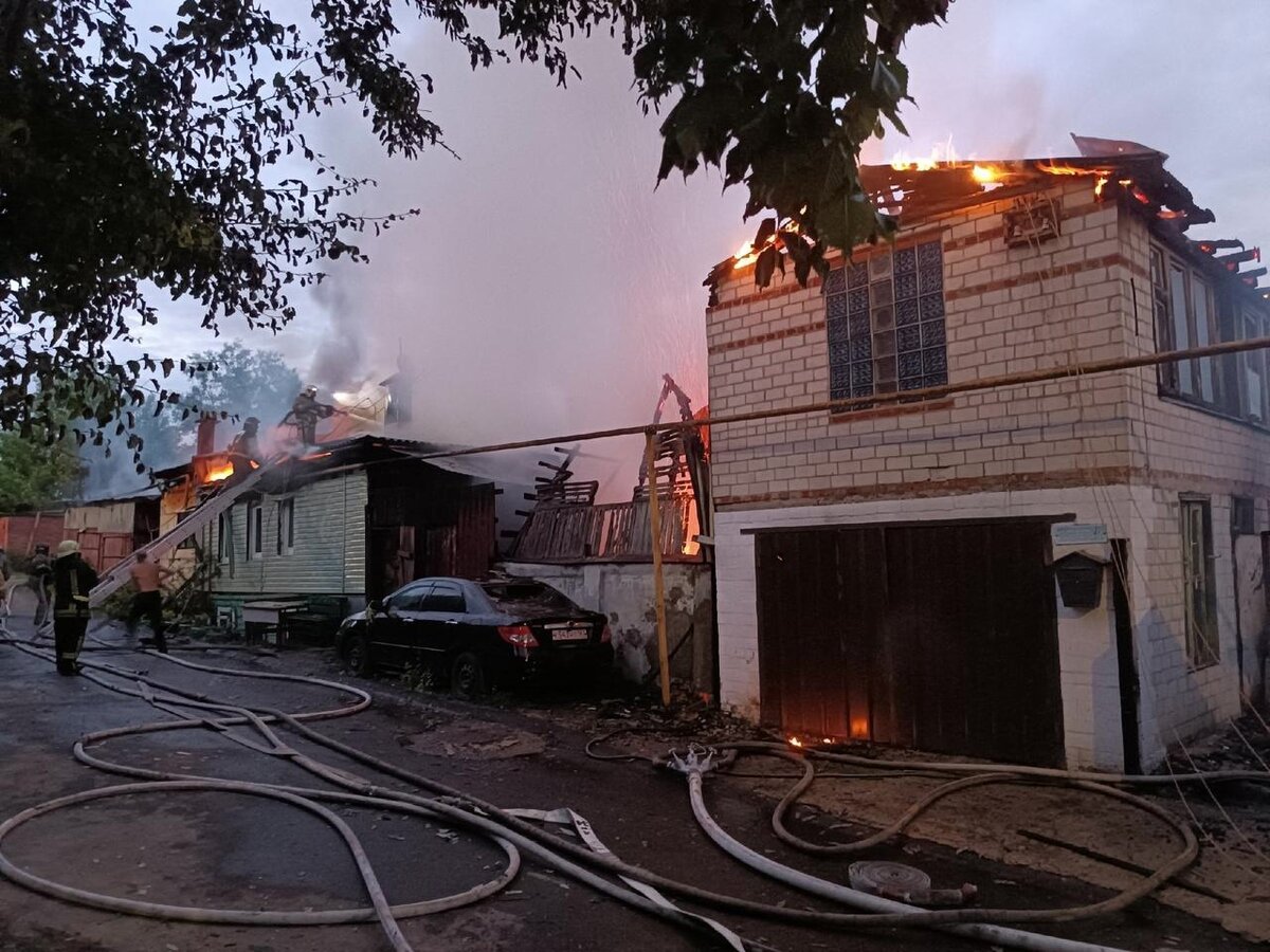    В результате пожара в центре Курска пострадали 4 семьи