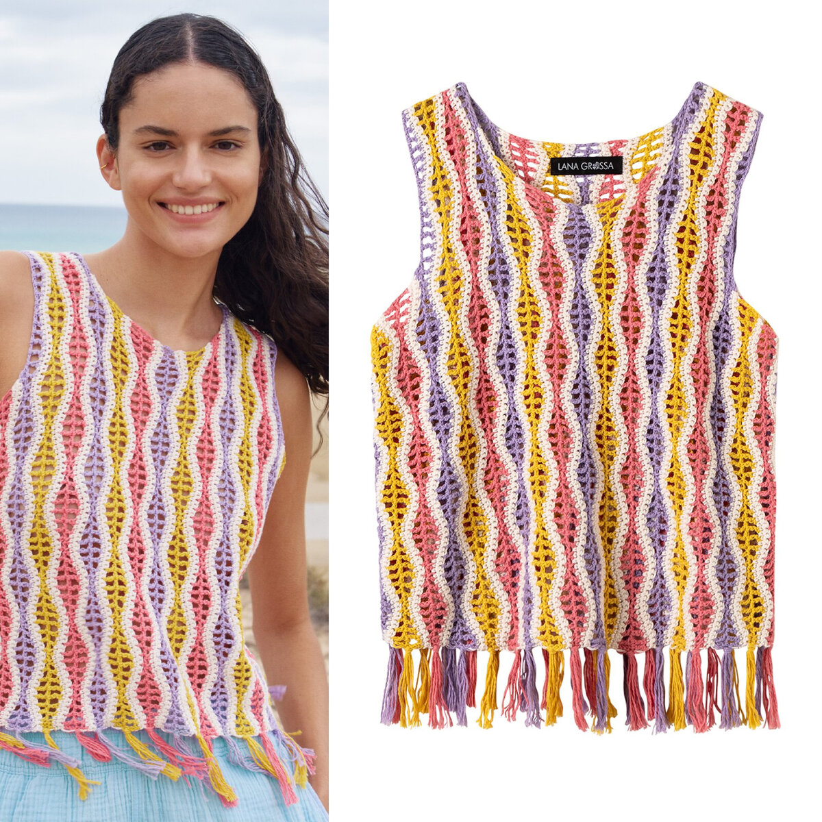 Журнал Lana Grossa Hakeln №6 модель 28