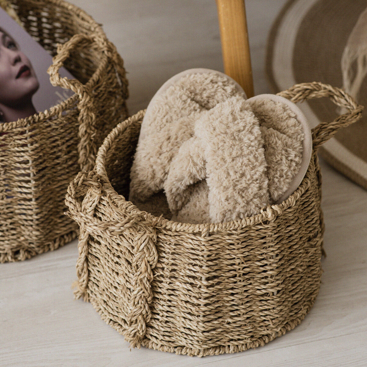 Корзина с ручкой (26х16 см., S) от бренда Уютности