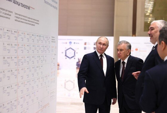    Владимир Путин и Шавкат Мирзиёев