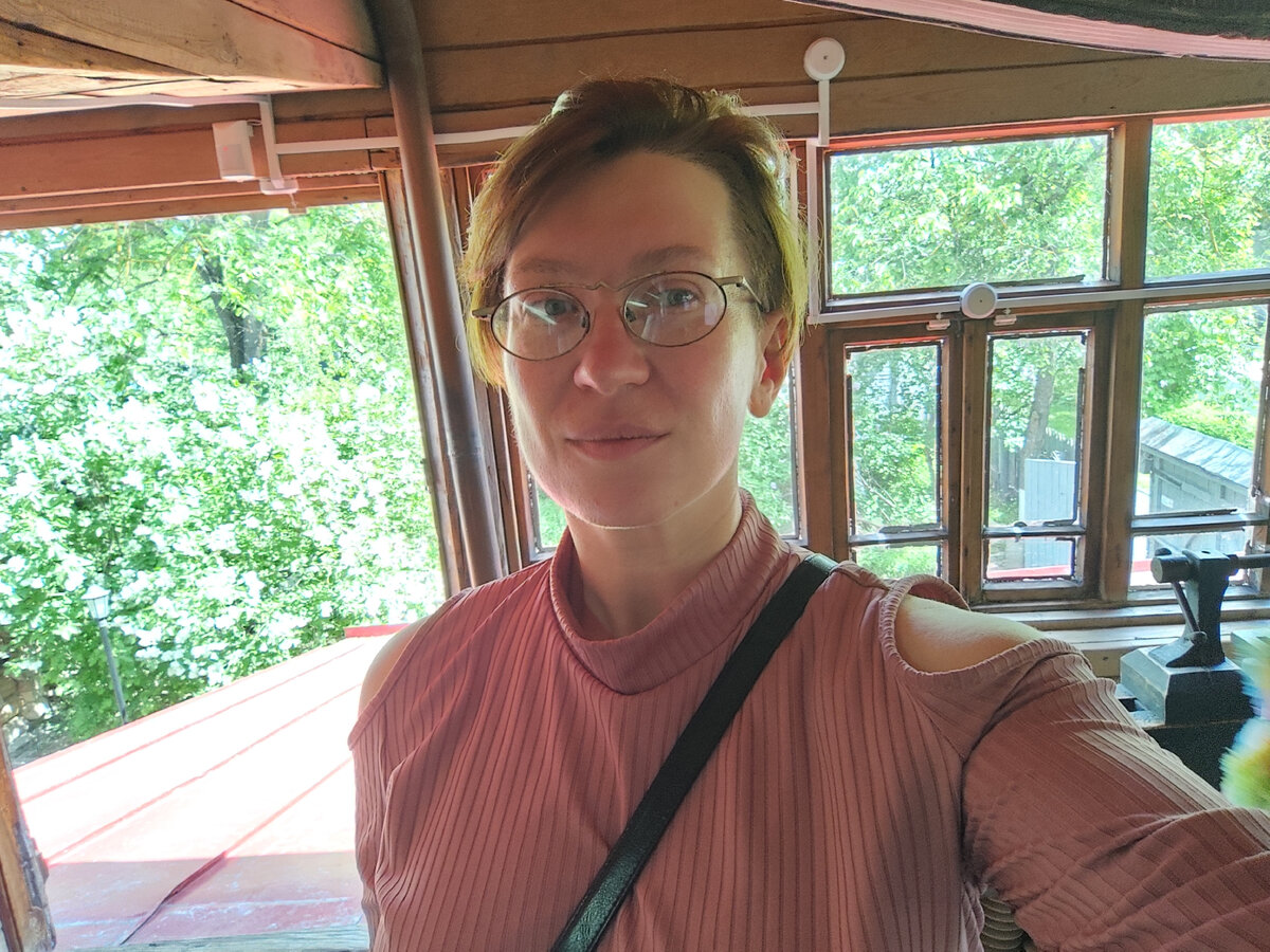 А это я позавчера в доме-музее Циолковского