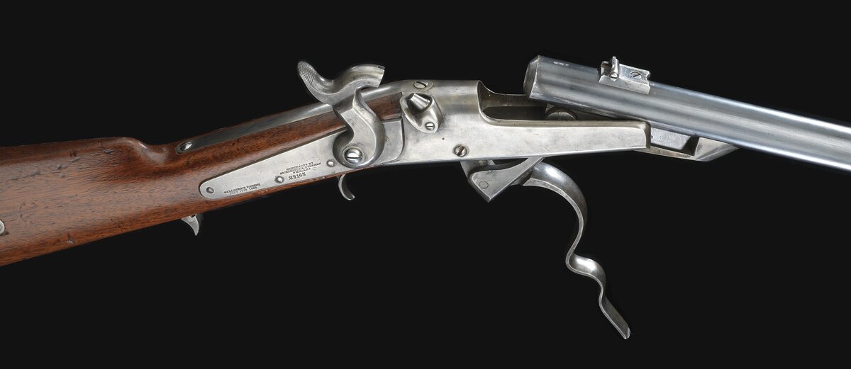 Открытый "переламывающийся" затвор. (Фото - общественное достояние)