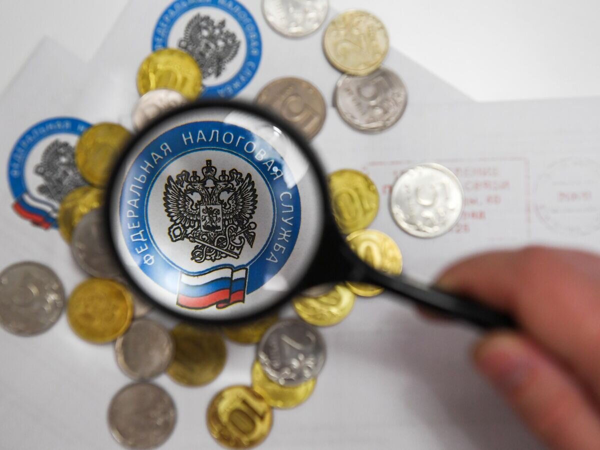    Монеты России и конверты с логотипом ФНС© РИА Новости / Нина Зотина
