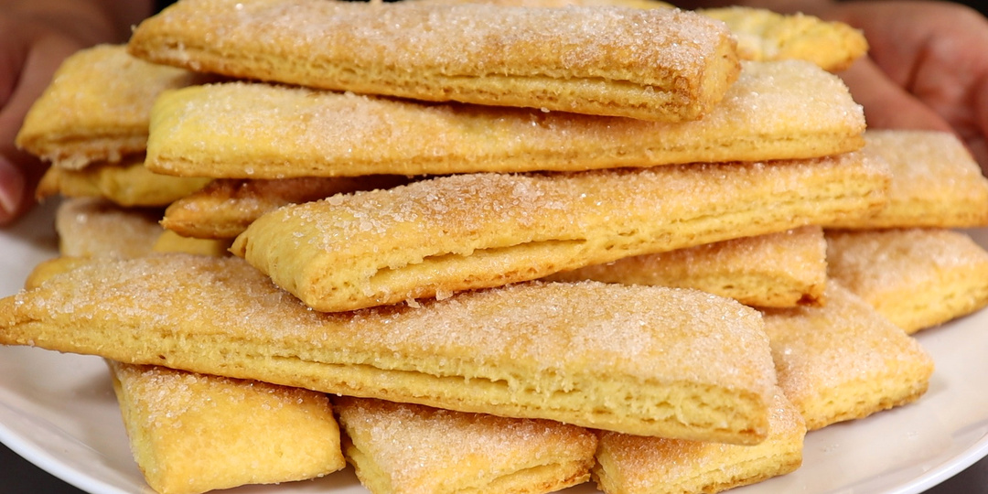 "Тёщин язык" - слоистое, нежное, мягкое и очень вкусное печенье из детства