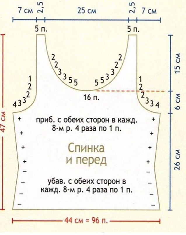 Схемы вязания топов с описанием - unnacentr.ru