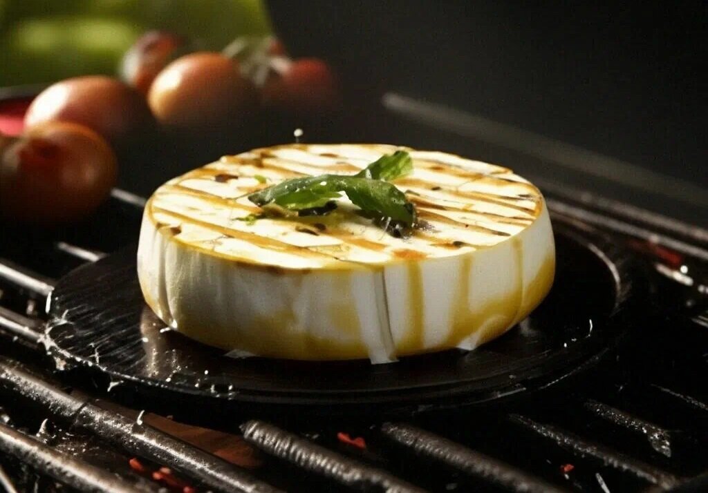 Камамбер на гриле.