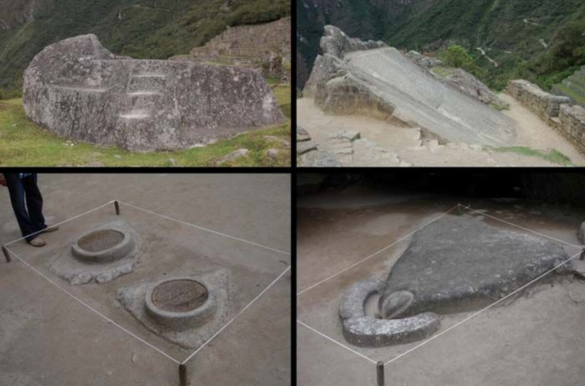 Примеры обработанных скал в Мачу-Пикчу