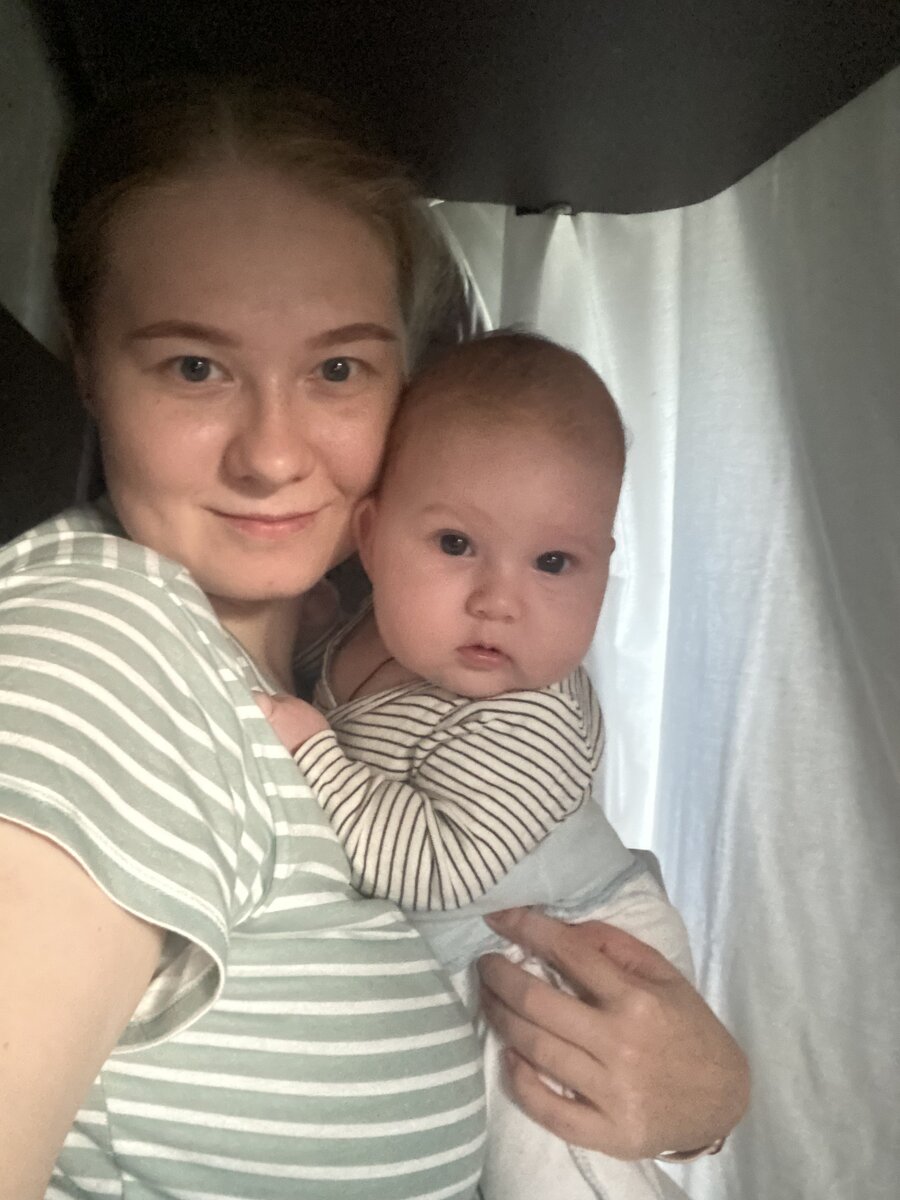 Нашла фото как мы ехали