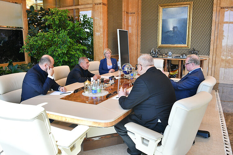    Сергей Степашин встретился и с Рустамом Миннихановым.   
Фото: tatarstan.ru