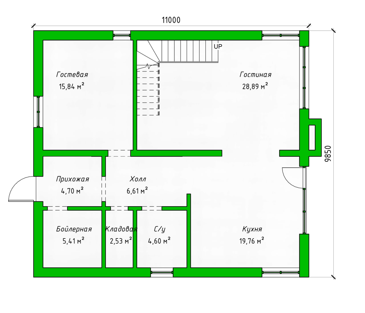 План 1 этажа