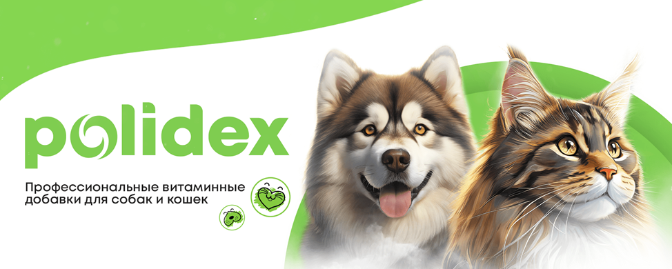 Профессиональные витаминные добавки polidex™ для собак и кошек успешно дебютировали на российском рынке в 2005 году.