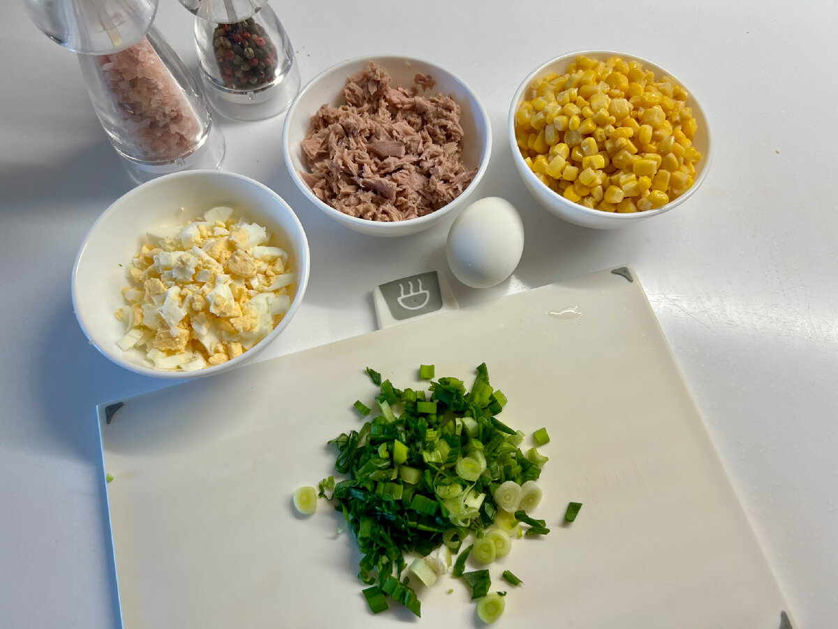 Ингредиенты для салата . Фото автора. 