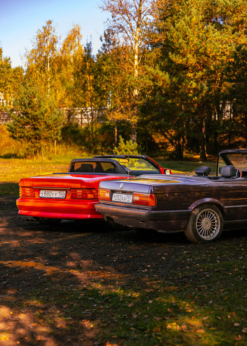 BMW E30 Convertible и Mercedes-Benz SL R129 Часть 2. Моя фоторабота |  SvarogovMSK Фотограф | Дзен