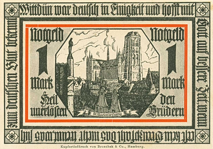 Община Виттдюн. 1 марка (реверс)