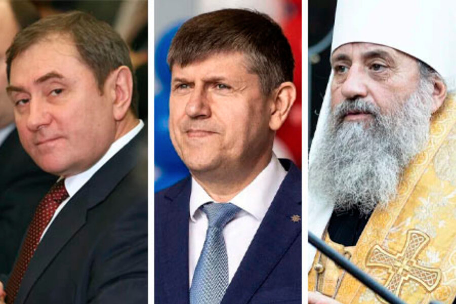 Виталий Шипов, Андрей Кропоткин, митрополит Балтийский и Светлогорский Серафим. Фото: rugrad, ria.ru