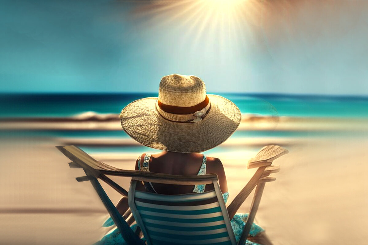 Длительное пребывание на солнце грозит развитием множества заболеваний.  Фото: Изображение сгенерировано нейросетью Kandinsky 2.1